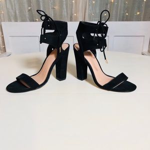 Black Sandals with Block Heel